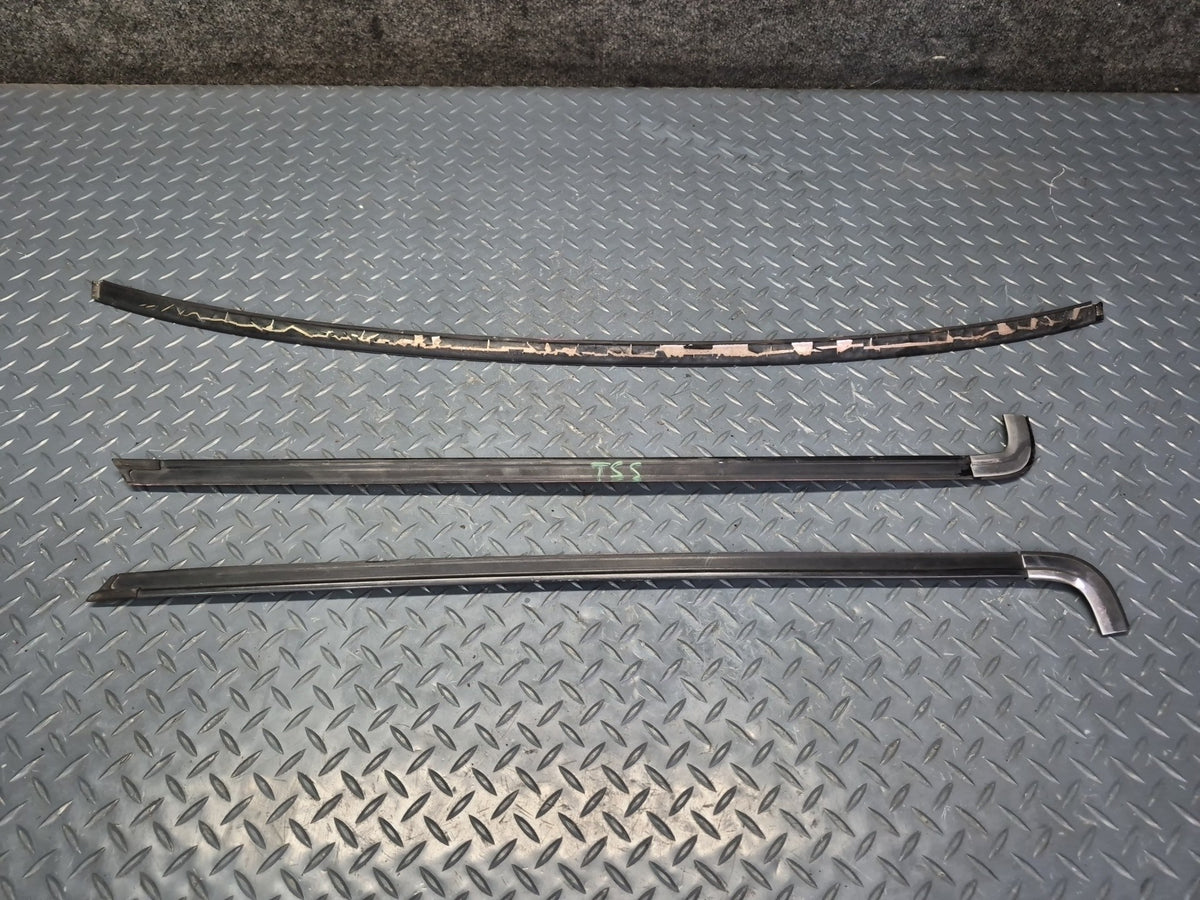 86-92 Toyota Supra MA71 Front Windshield Trim Molding Strip Cover Set OEM