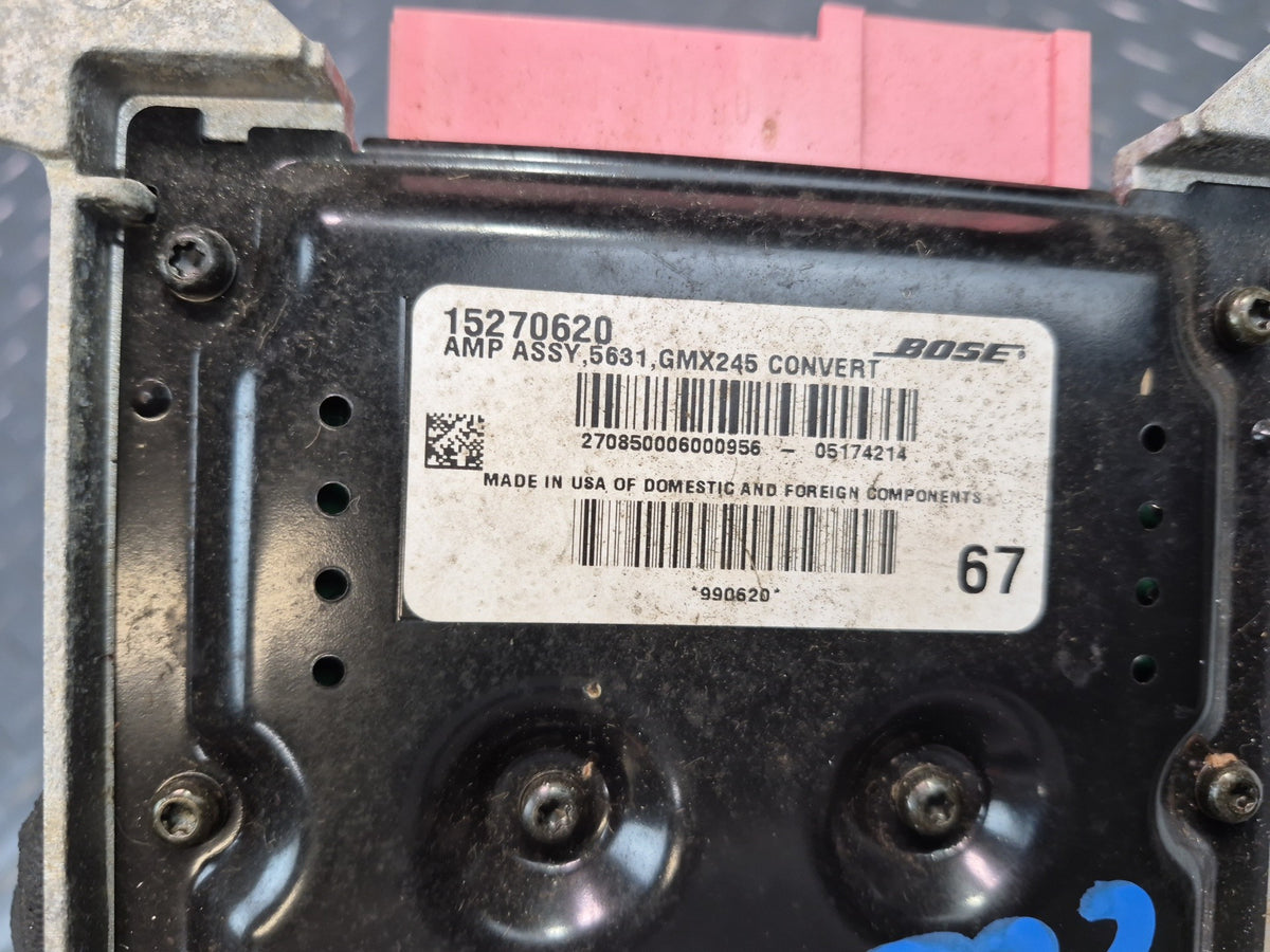 05-06 Chevrolet Corvette C6 Conv Bose Radio Amplifier AMP 15270620 OEM