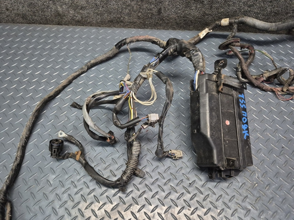 1989 Toyota Supra MK3 7MGTE M/T Engine Bay Wire Wiring Harness w Fuse Box OEM