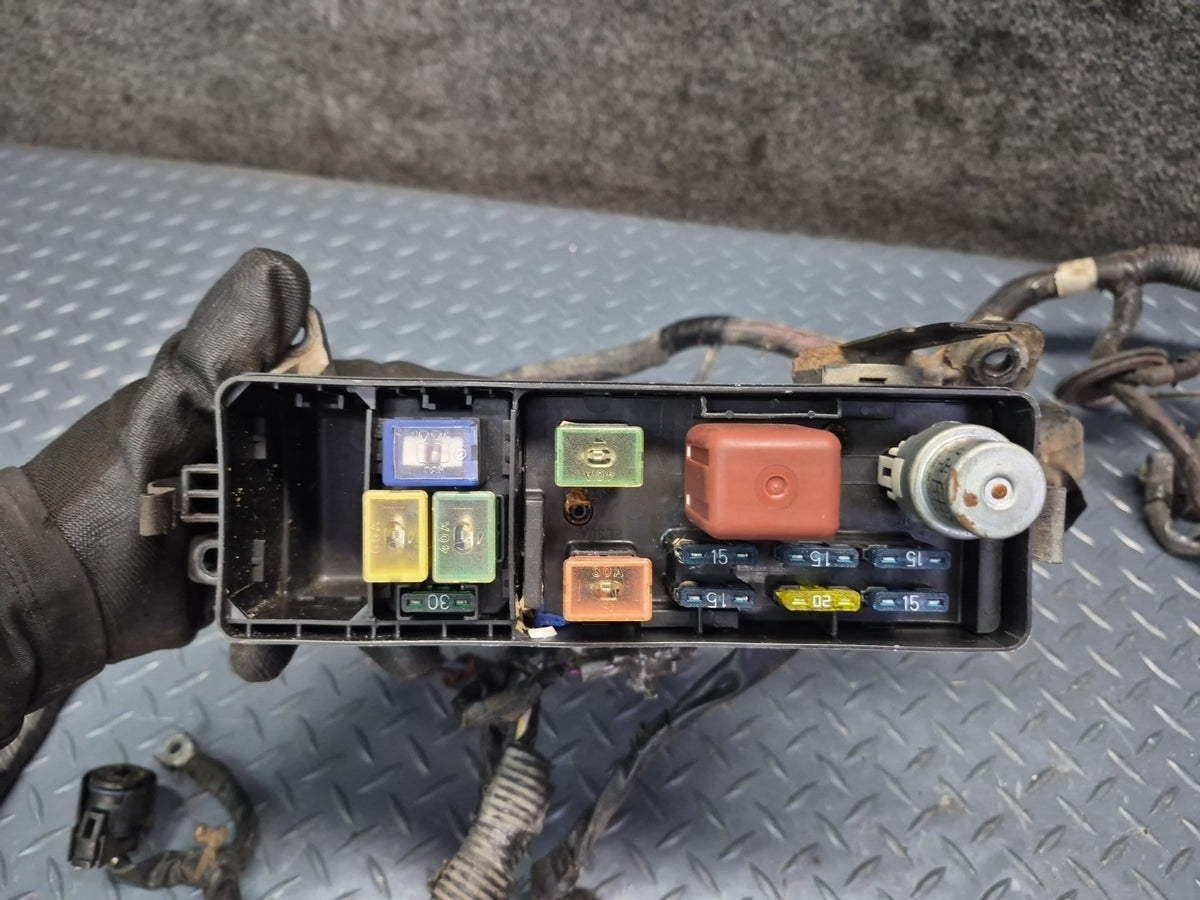 1989 Toyota Supra MK3 7MGTE M/T Engine Bay Wire Wiring Harness w Fuse Box OEM