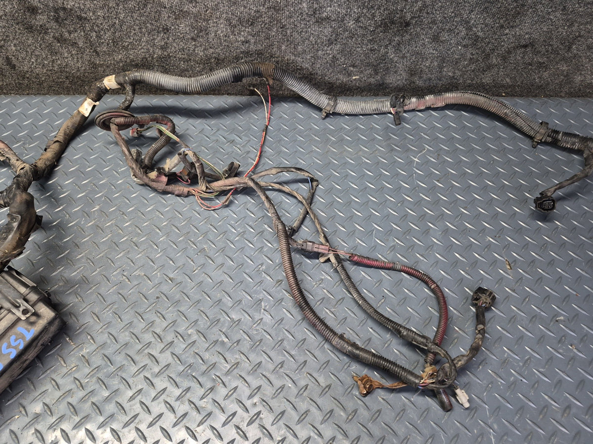 1989 Toyota Supra MK3 7MGTE M/T Engine Bay Wire Wiring Harness w Fuse Box OEM