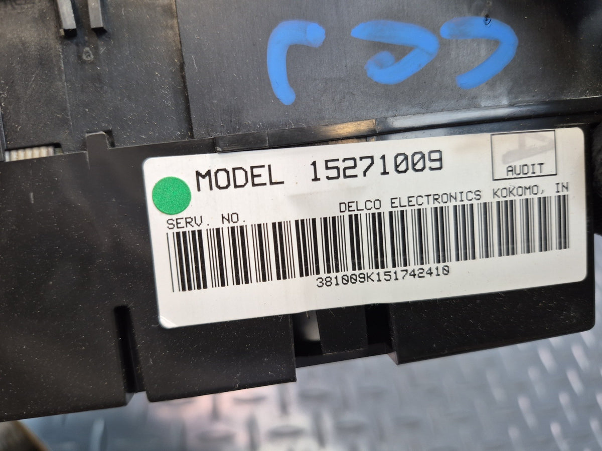 05-13 Chevrolet Corvette C6 A/C Heater Climate Control Switch Panel 15271009 OEM