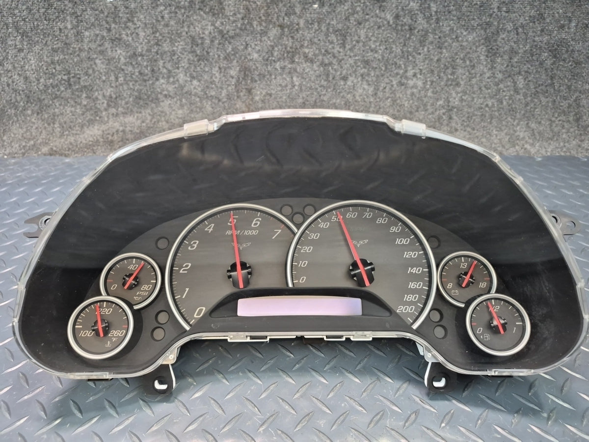2005 Chevrolet Corvette C6 Instrument Cluster Gauge Speedometer 10385794