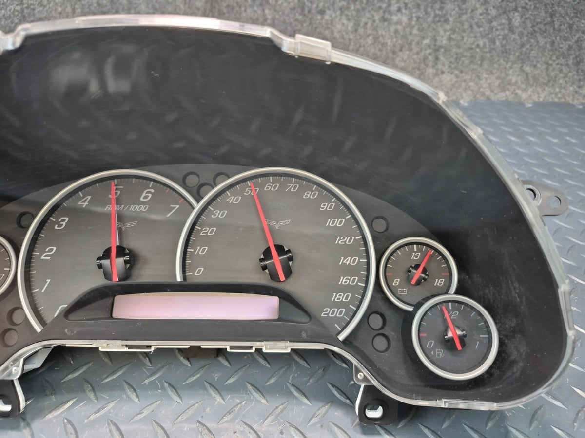 2005 Chevrolet Corvette C6 Instrument Cluster Gauge Speedometer 10385794