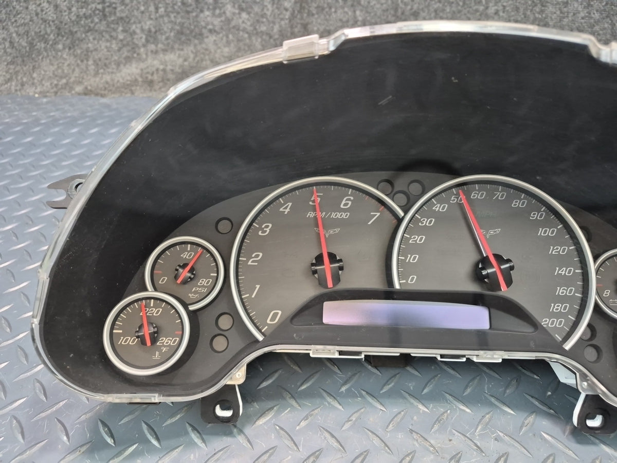 2005 Chevrolet Corvette C6 Instrument Cluster Gauge Speedometer 10385794