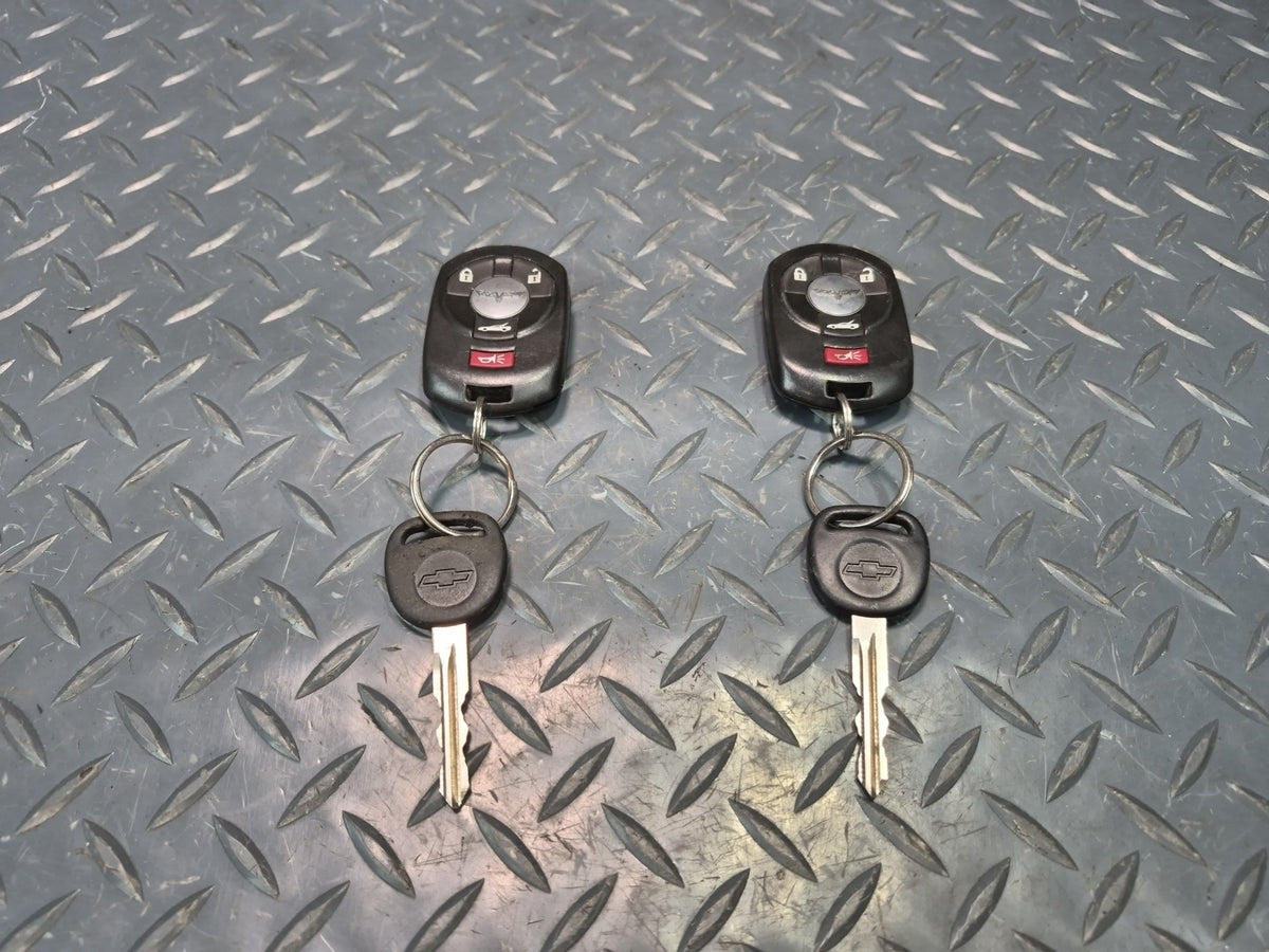 2005 Chevrolet Corvette C6 Convert Ignition Switch Door Glove Lock KEY Set OEM