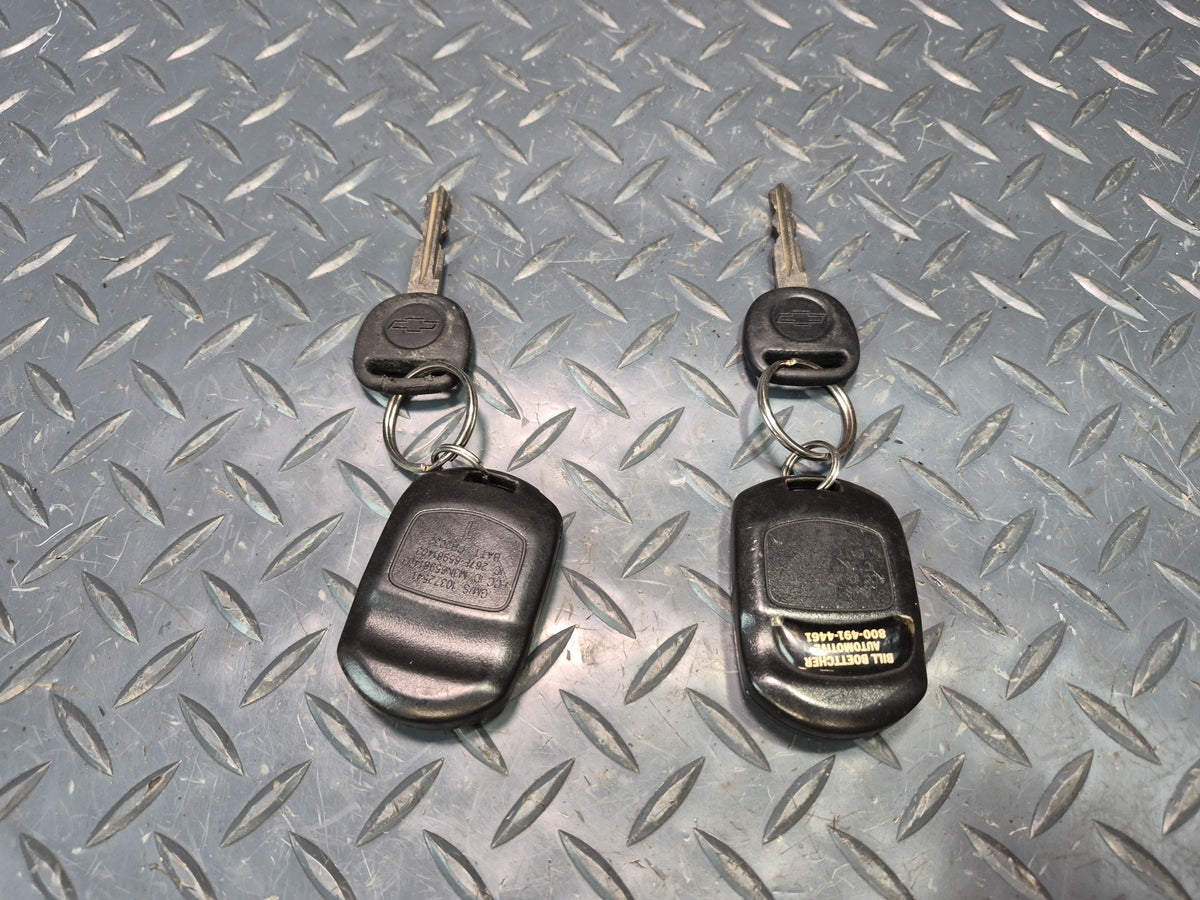 2005 Chevrolet Corvette C6 Convert Ignition Switch Door Glove Lock KEY Set OEM
