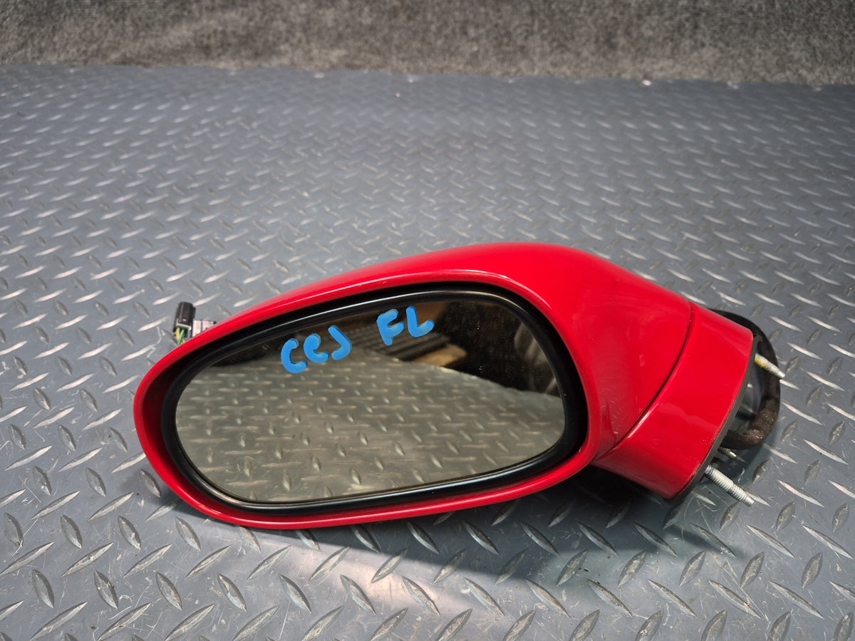 05-13 Chevrolet Corvette C6 Left Door Exterior Side View Heated Mirror RED OEM