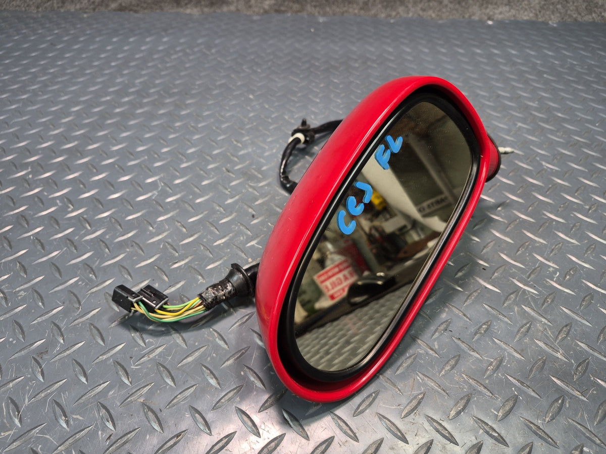 05-13 Chevrolet Corvette C6 Left Door Exterior Side View Heated Mirror RED OEM