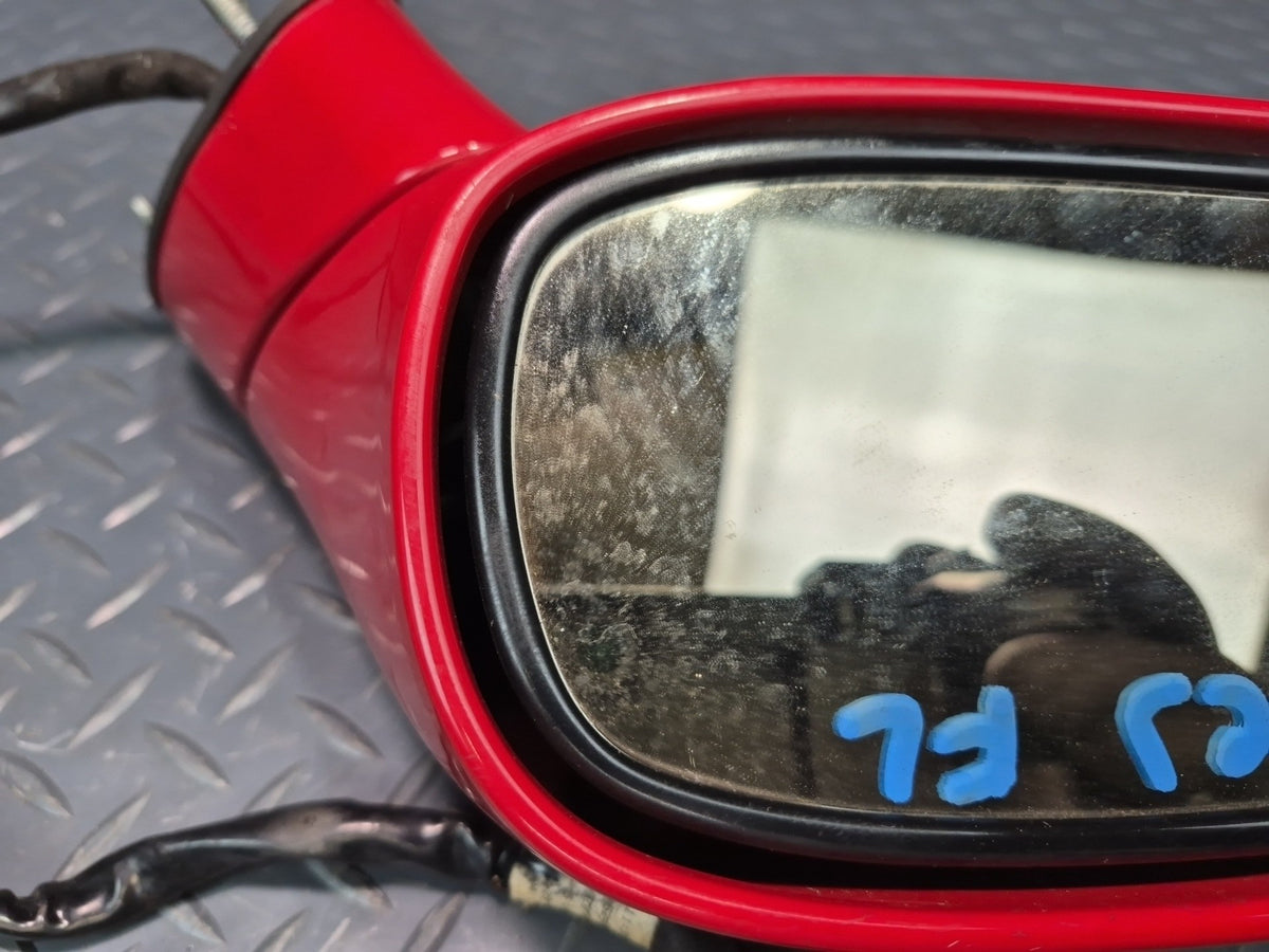 05-13 Chevrolet Corvette C6 Left Door Exterior Side View Heated Mirror RED OEM