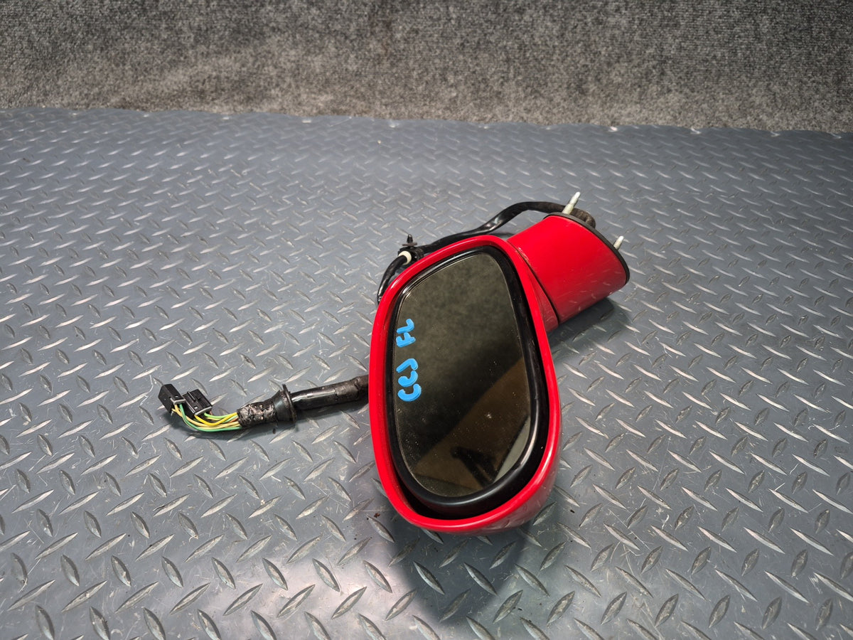 05-13 Chevrolet Corvette C6 Left Door Exterior Side View Heated Mirror RED OEM