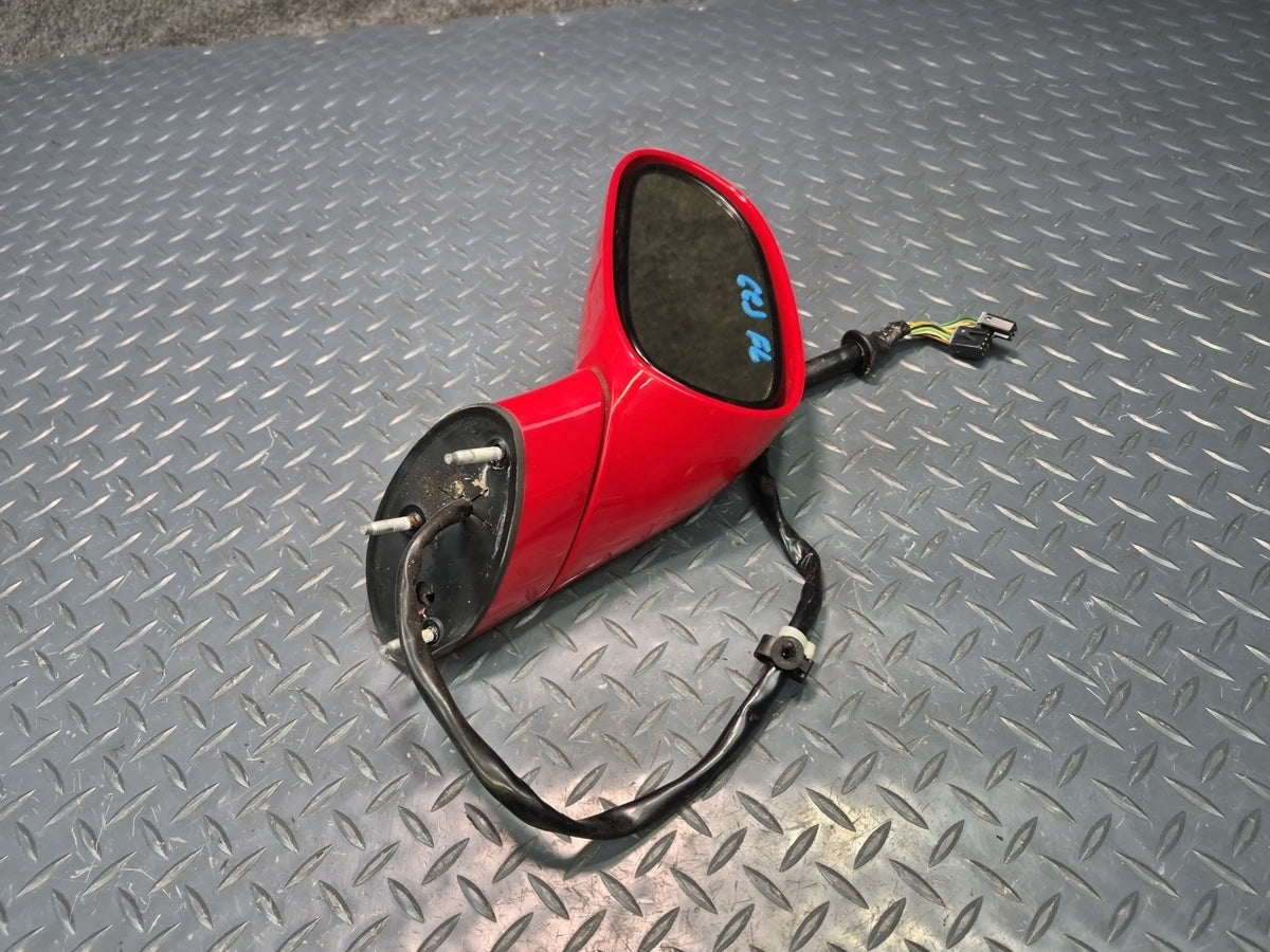 05-13 Chevrolet Corvette C6 Left Door Exterior Side View Heated Mirror RED OEM