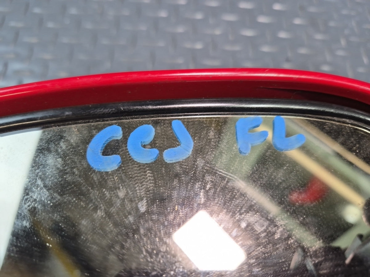 05-13 Chevrolet Corvette C6 Left Door Exterior Side View Heated Mirror RED OEM
