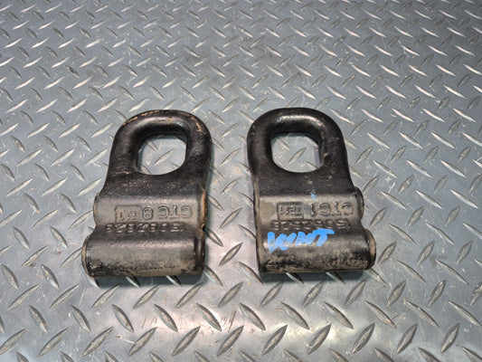 2003-2009 Hummer H2 Front Bumper Left & Right Side TOW Hook Set