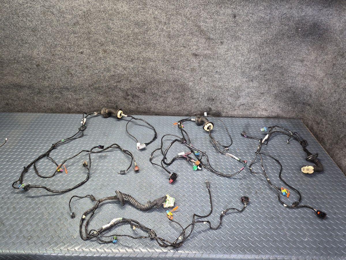 2008-2009 Hummer H2 Front Right & Rear Door Wiring Wire Harness Set of 4