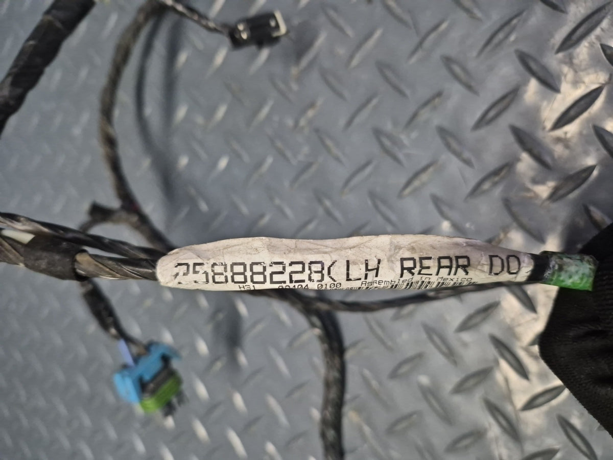 2008-2009 Hummer H2 Front Right & Rear Door Wiring Wire Harness Set of 4