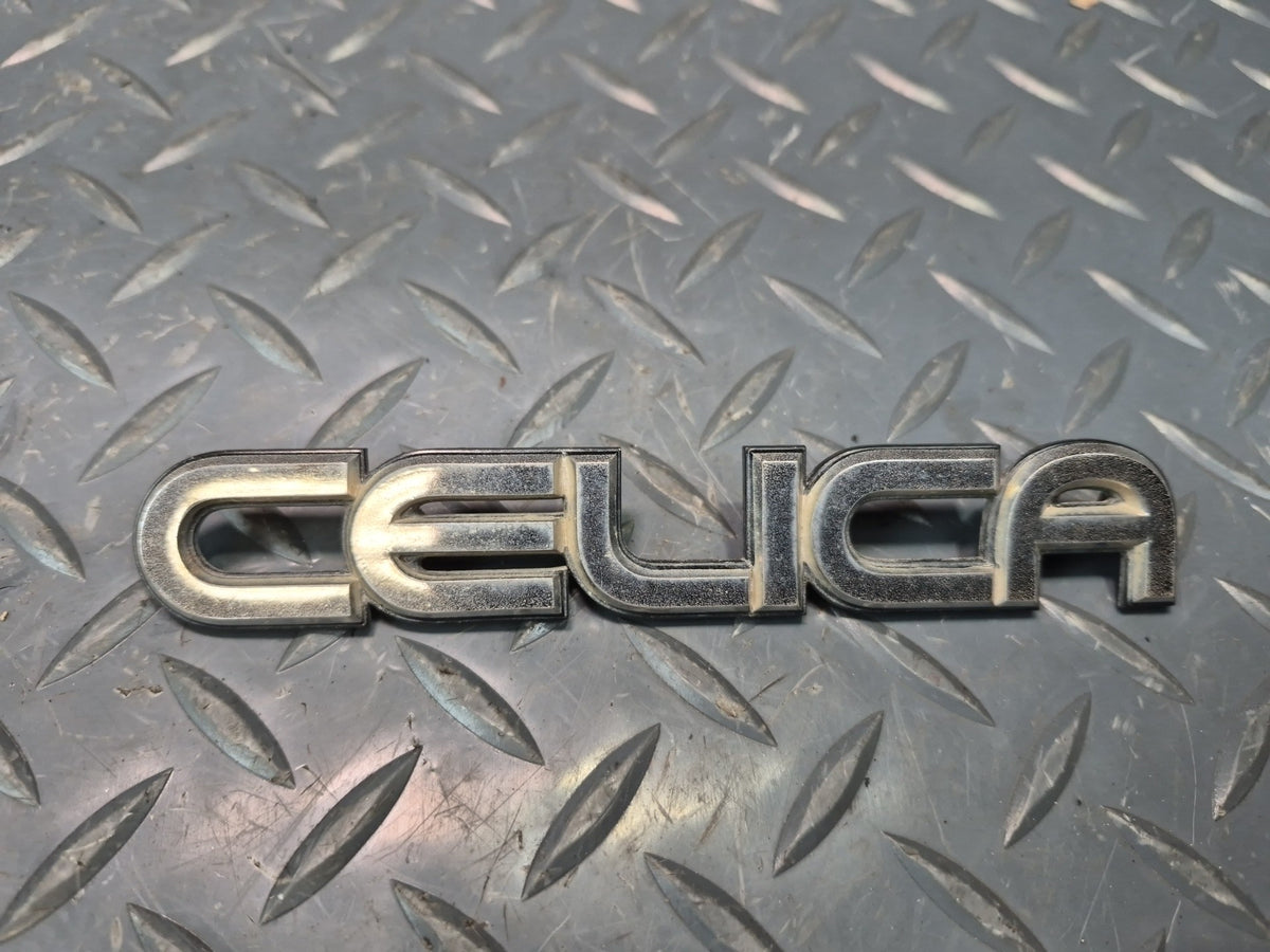 82-83 Toyota Celica GT RA65 Rear Trunk Lid Emblem Logo Badge Symbol Set Damaged