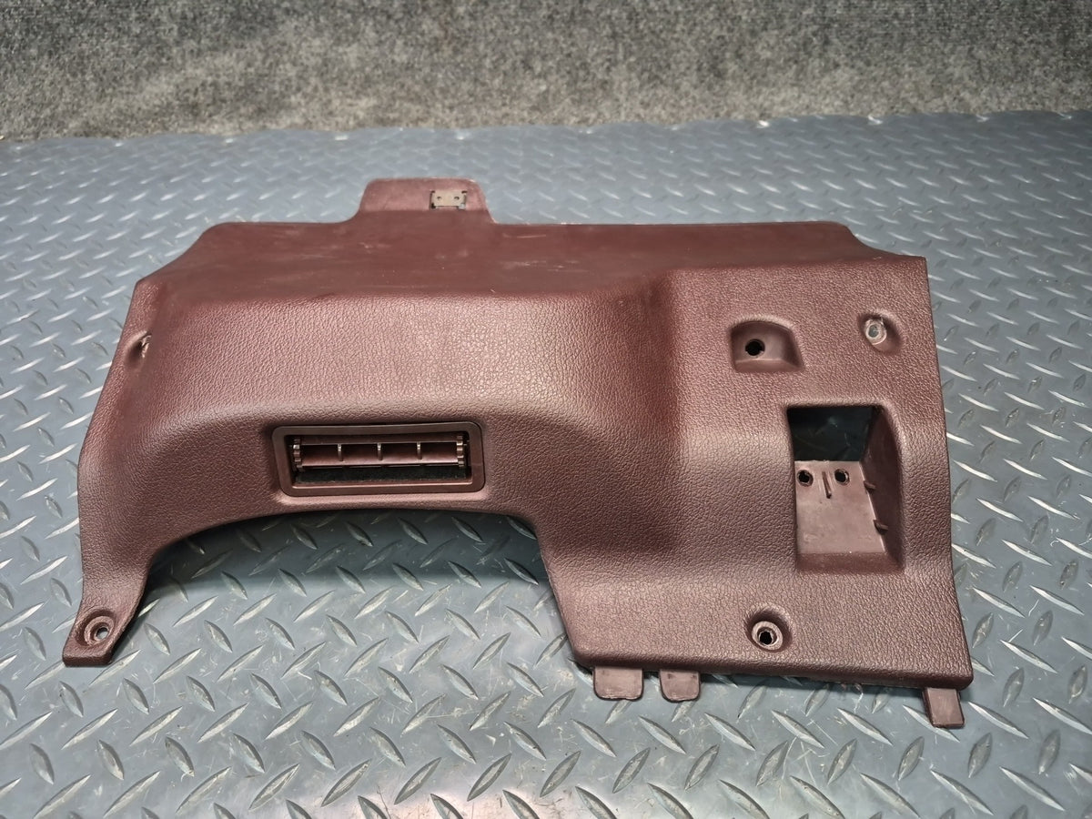 86-89 Toyota Supra MK3 Front Left Under Dash Lower Knee Trim Panel Maroon OEM