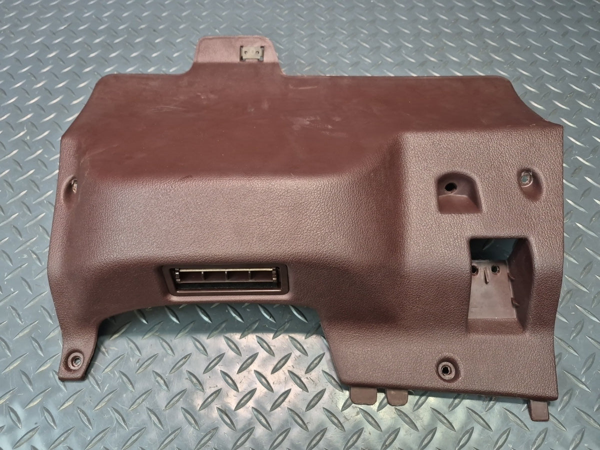 86-89 Toyota Supra MK3 Front Left Under Dash Lower Knee Trim Panel Maroon OEM