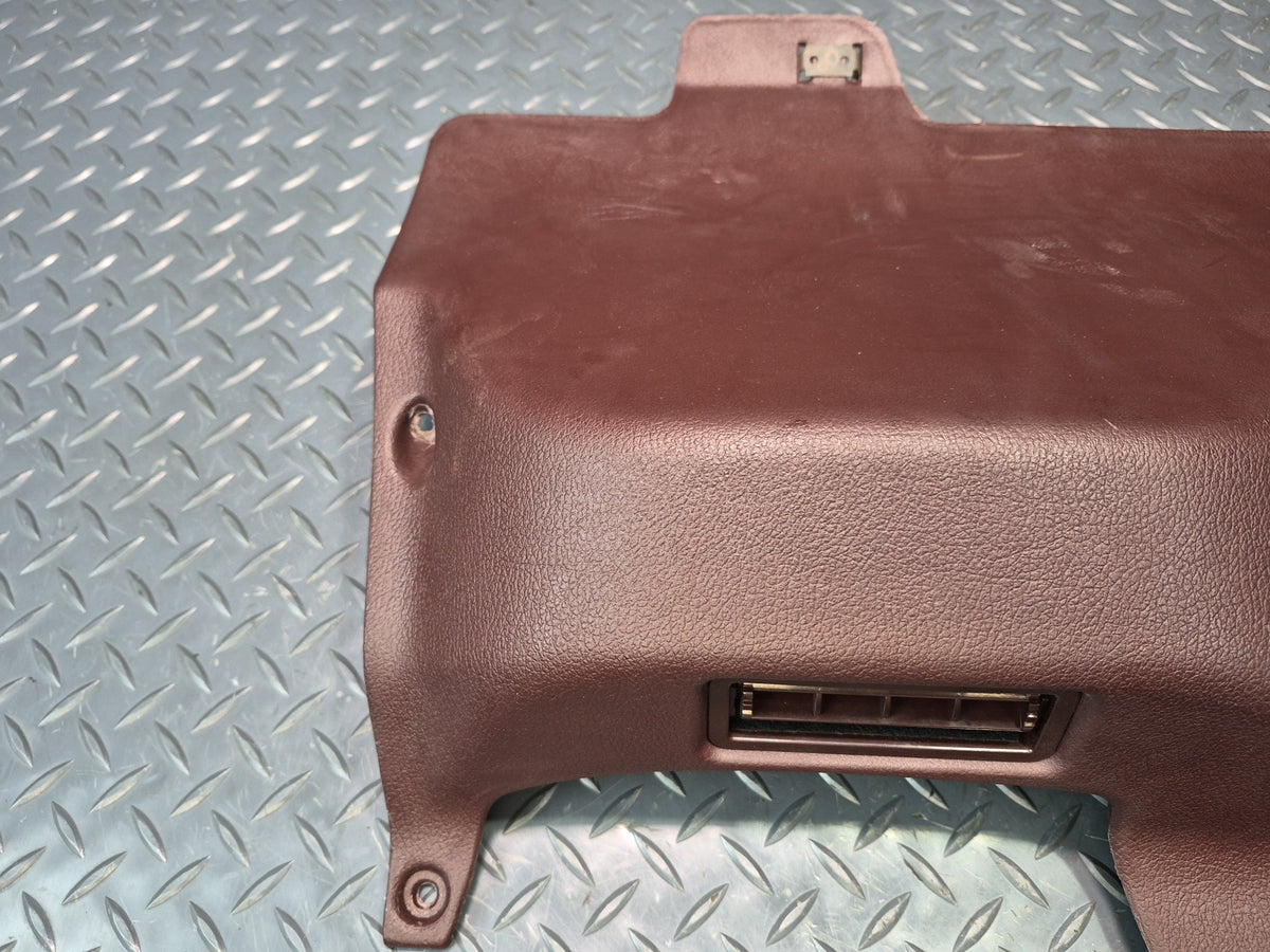 86-89 Toyota Supra MK3 Front Left Under Dash Lower Knee Trim Panel Maroon OEM