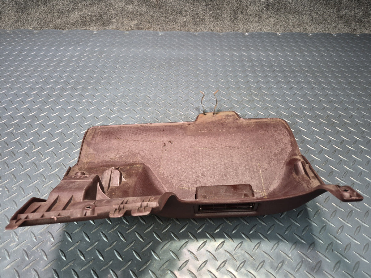 86-89 Toyota Supra MK3 Front Left Under Dash Lower Knee Trim Panel Maroon OEM