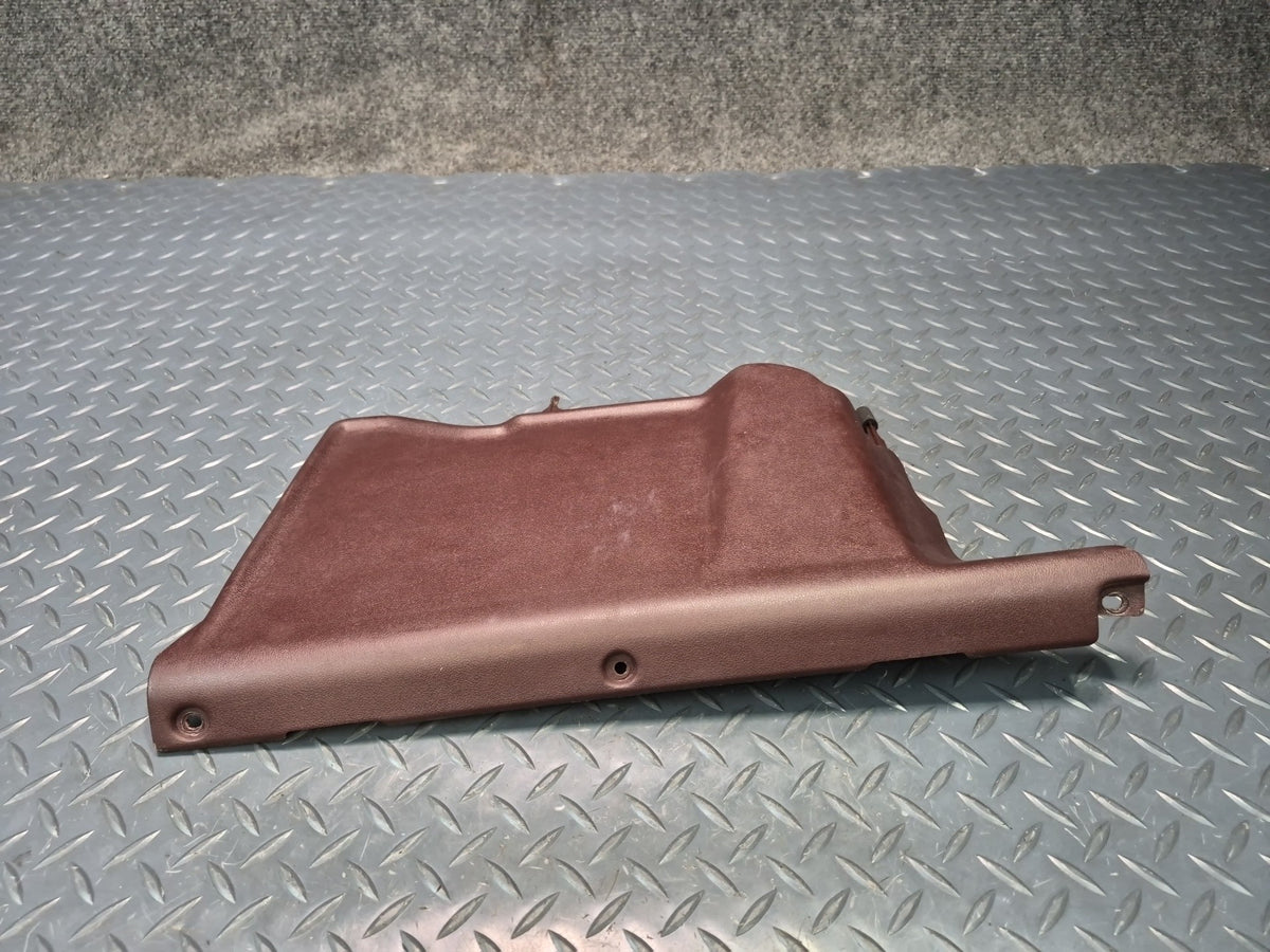 86-92 Toyota Supra MA71 Front Right Under Dash Lower Trim Panel Maroon OEM