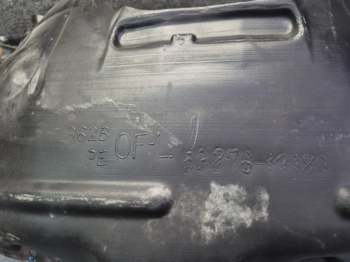 86-92 Toyota Supra MA71 Front Left Fender Liner Splash Shield Guard Damaged