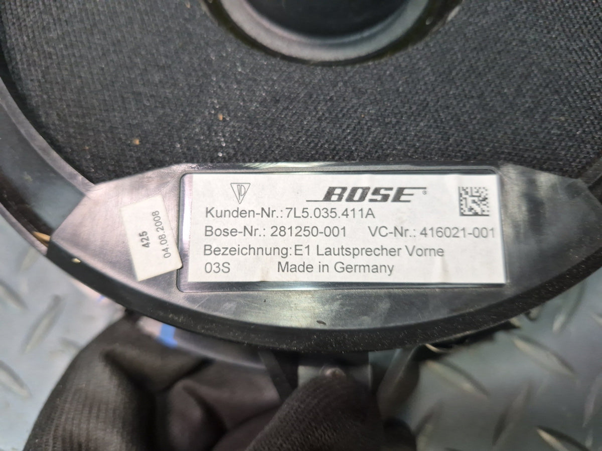 2003-2010 Porsche Cayenne 957 Front Door Bose Subwoofer Speaker Set of 2 Damaged