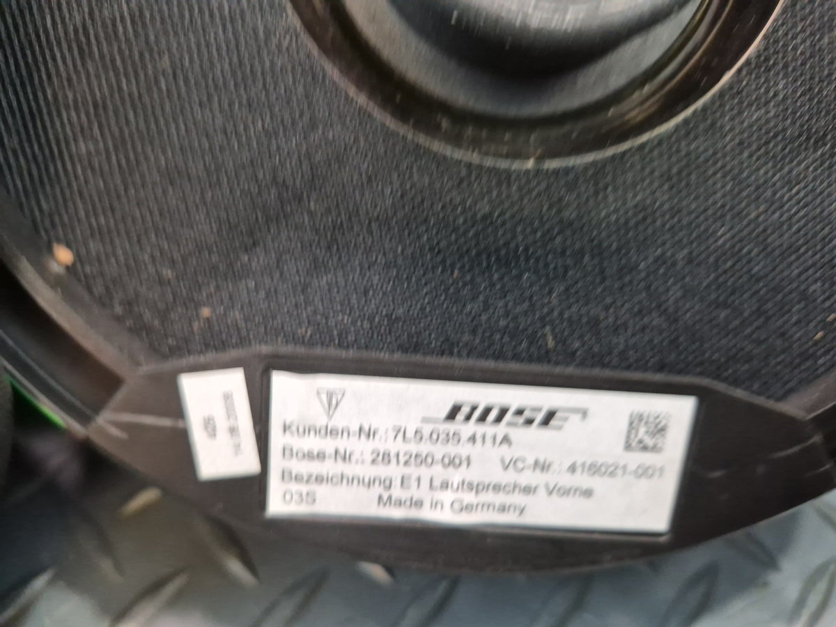 2003-2010 Porsche Cayenne 957 Front Door Bose Subwoofer Speaker Set of 2 Damaged