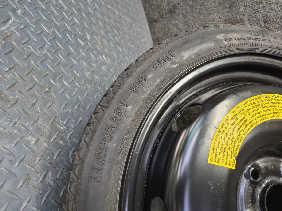 15-20 Audi A3 S3 8VS Emergency Spare Tire R18" Wheel 18x3.5J ET25.5 125/70 OEM