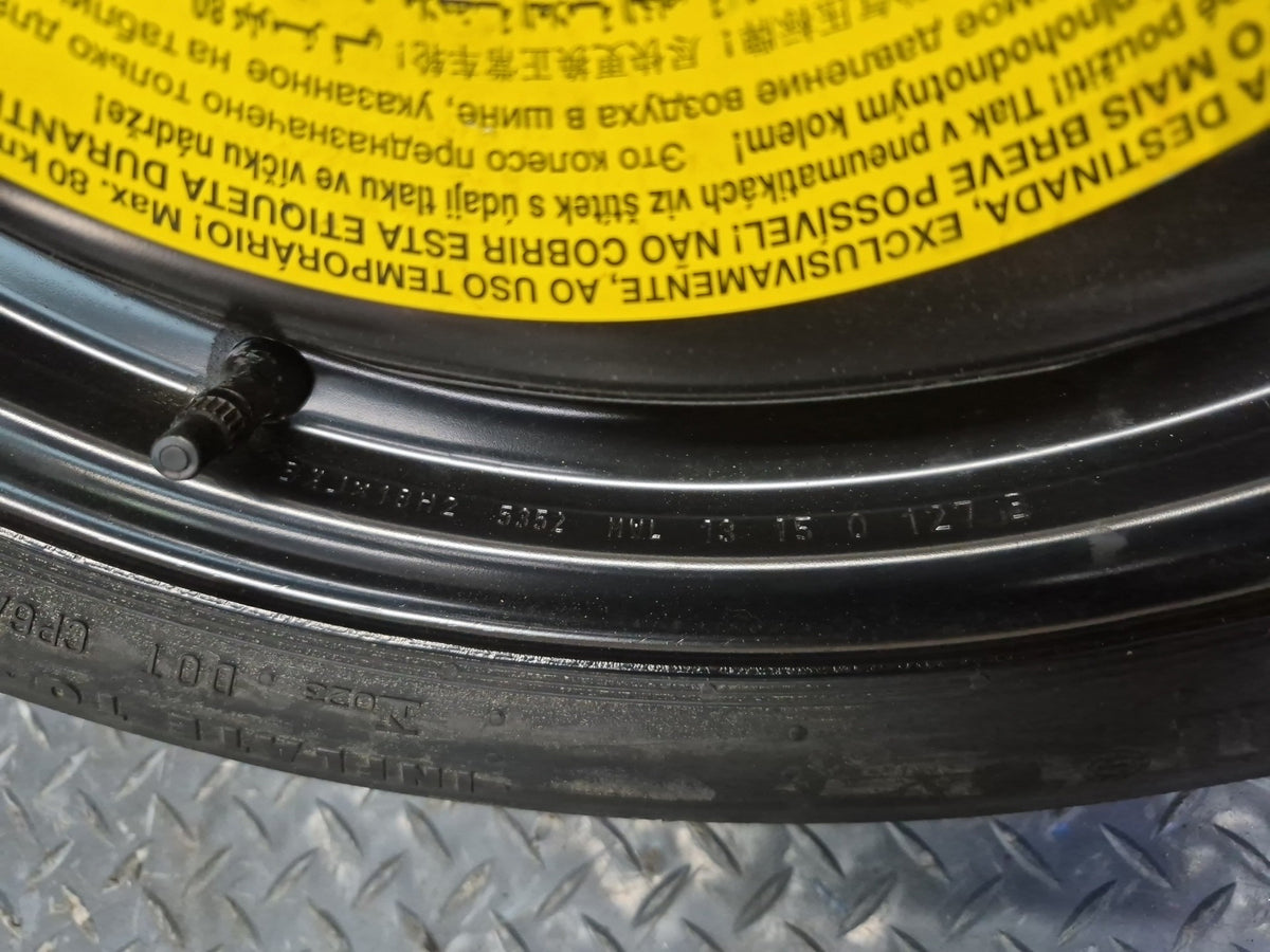 15-20 Audi A3 S3 8VS Emergency Spare Tire R18" Wheel 18x3.5J ET25.5 125/70 OEM