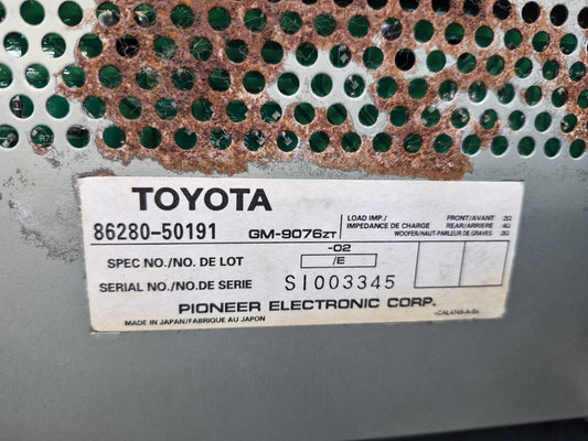 99-00 Lexus UCF20L LS400 Pioneer Audio Radio Amplifier AMP 86280-50191 OEM