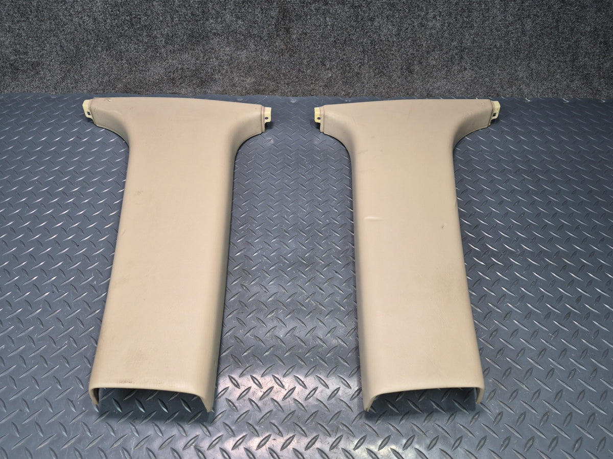 95-00 Lexus UCF20L LS400 Set of 2 Interior Lower B Pillar Trim Cover Panel OEM