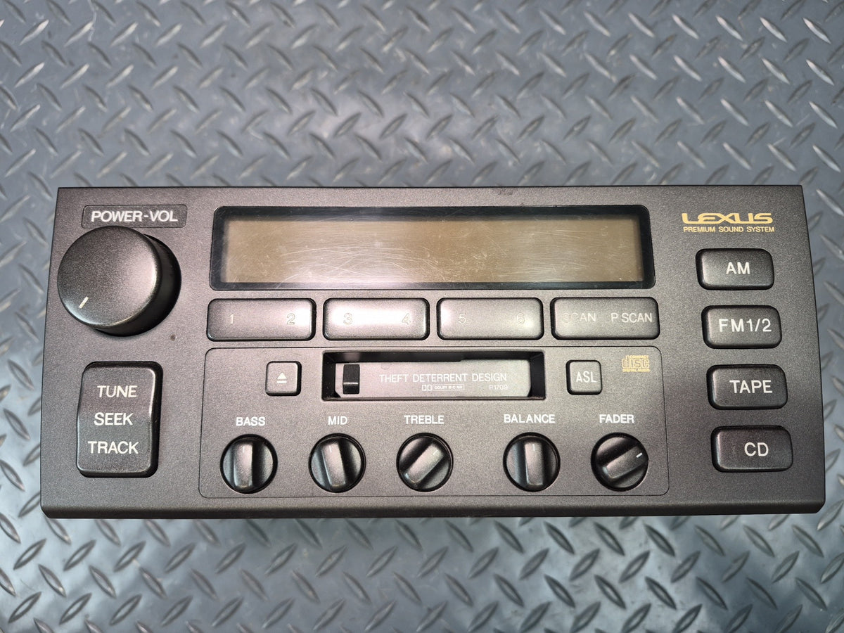 98-00 Lexus UCF20L LS400 Radio Stereo Cassette Player Head Unit 86120-50450 OEM