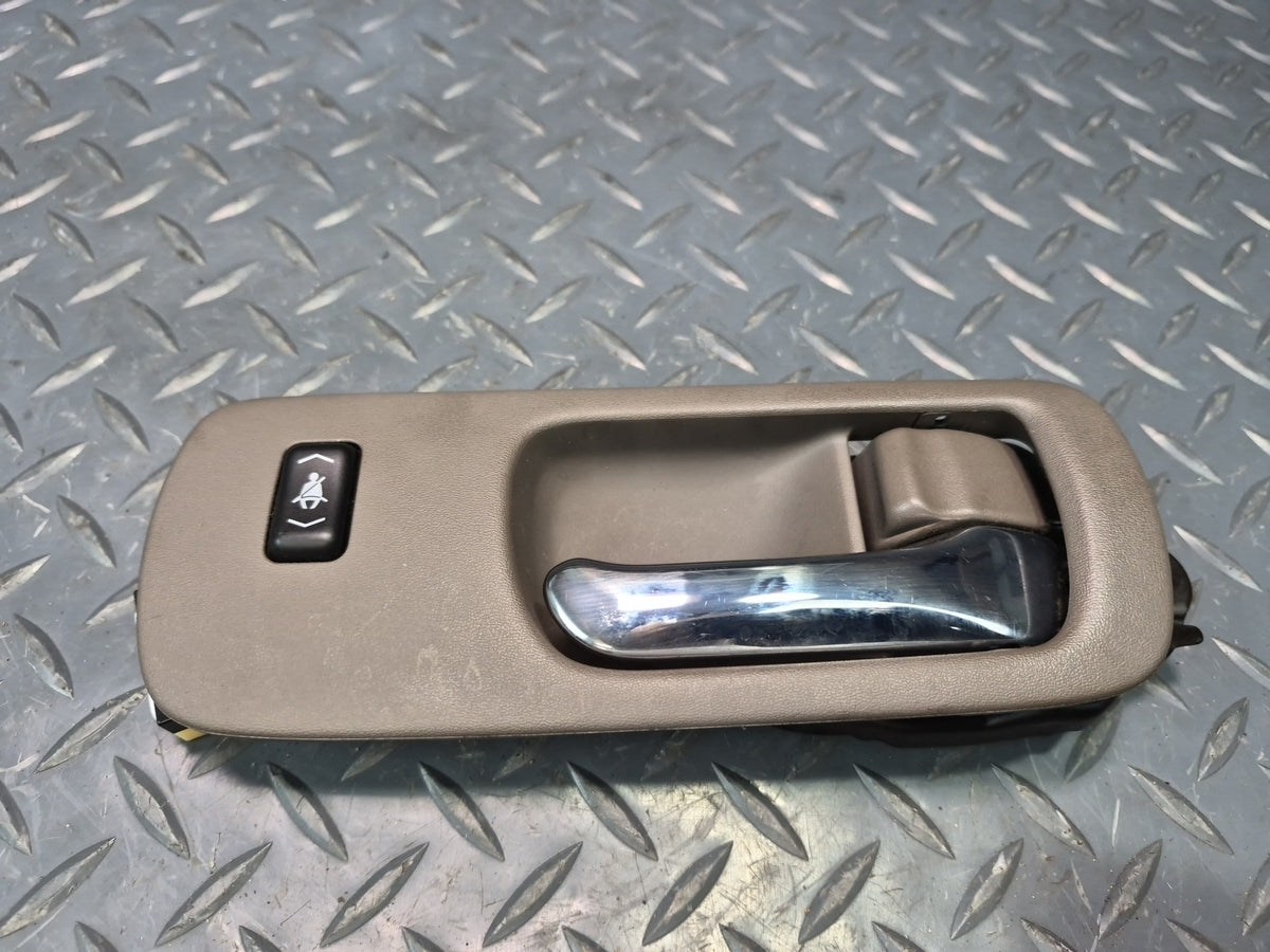 95-00 Lexus UCF20L LS400 Set of 4 Interior Door Handle w Trim & Switch Brown OEM