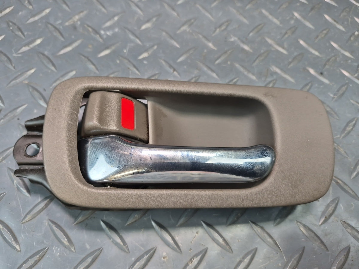95-00 Lexus UCF20L LS400 Set of 4 Interior Door Handle w Trim & Switch Brown OEM