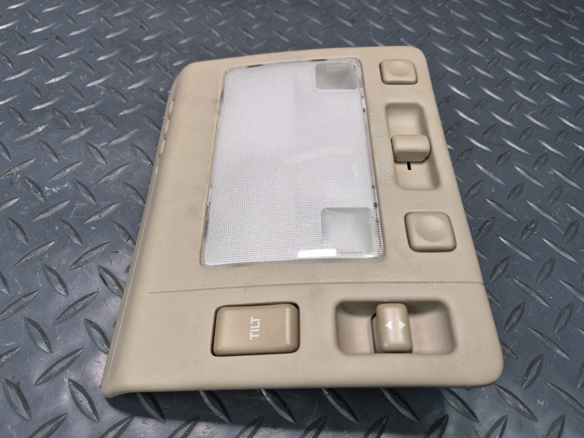 98-00 Lexus UCF20L LS400 Dome Light Roof Console Sunroof Switch Ivory OEM