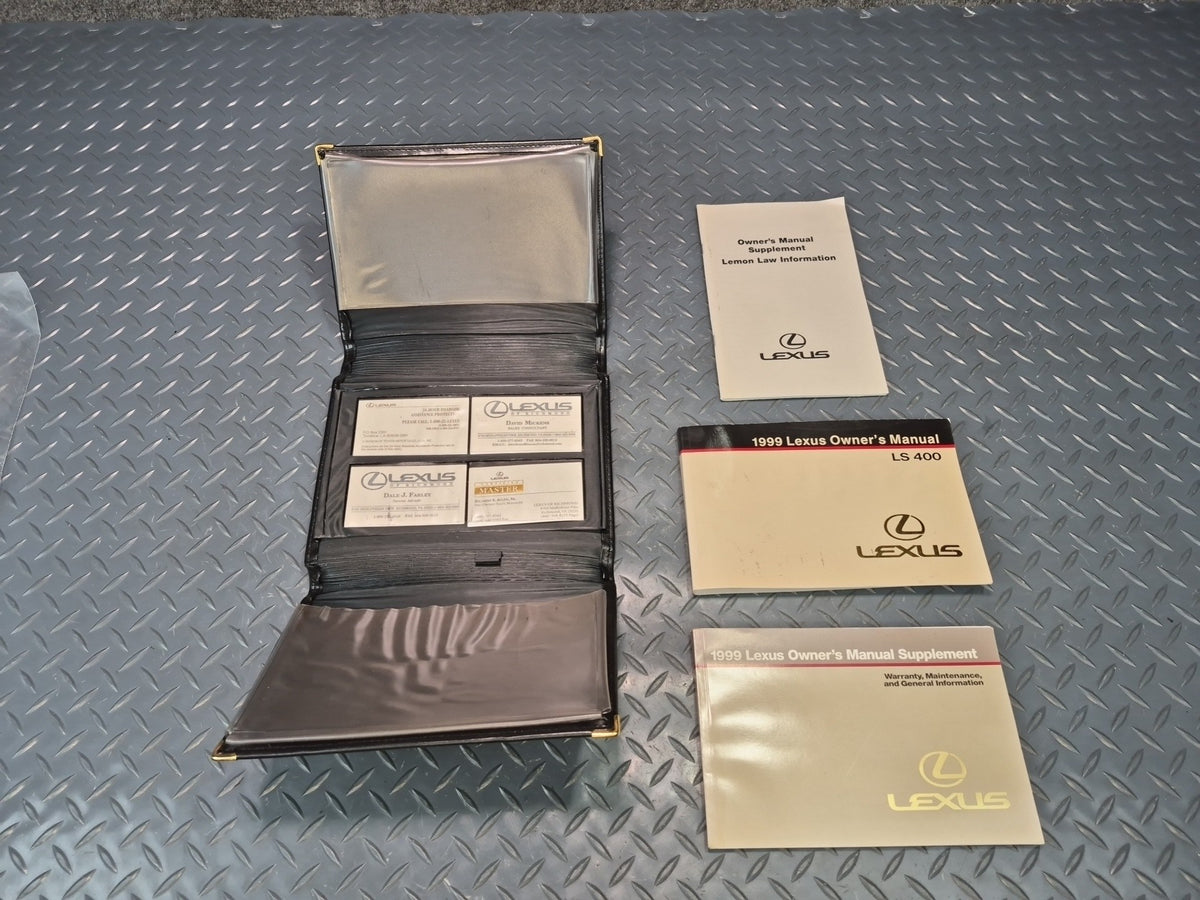 1999 Lexus UCF20L LS400 Owners Guide Manual Book Set w Case OEM