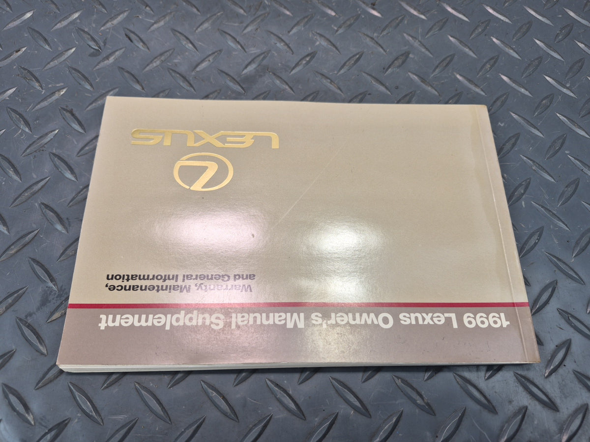 1999 Lexus UCF20L LS400 Owners Guide Manual Book Set w Case OEM