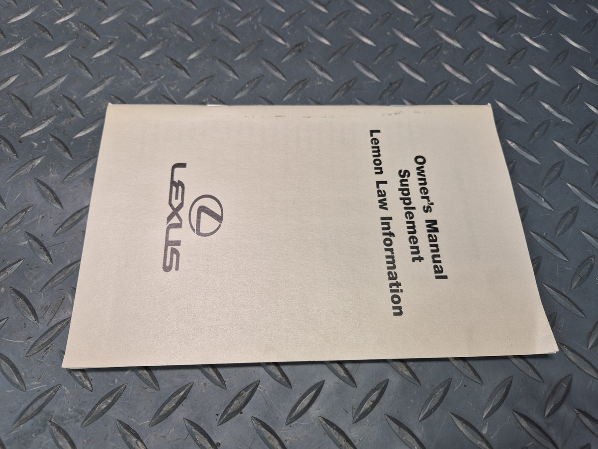 1999 Lexus UCF20L LS400 Owners Guide Manual Book Set w Case OEM