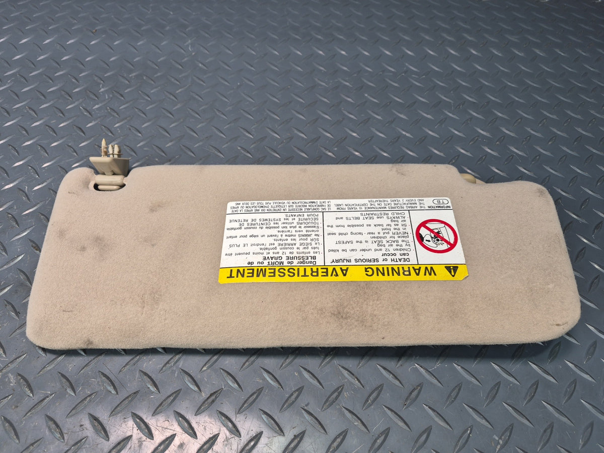 98-00 Lexus UCF20L LS400 Set of 2 Front Left & Right Sun Visor Ivory Damaged