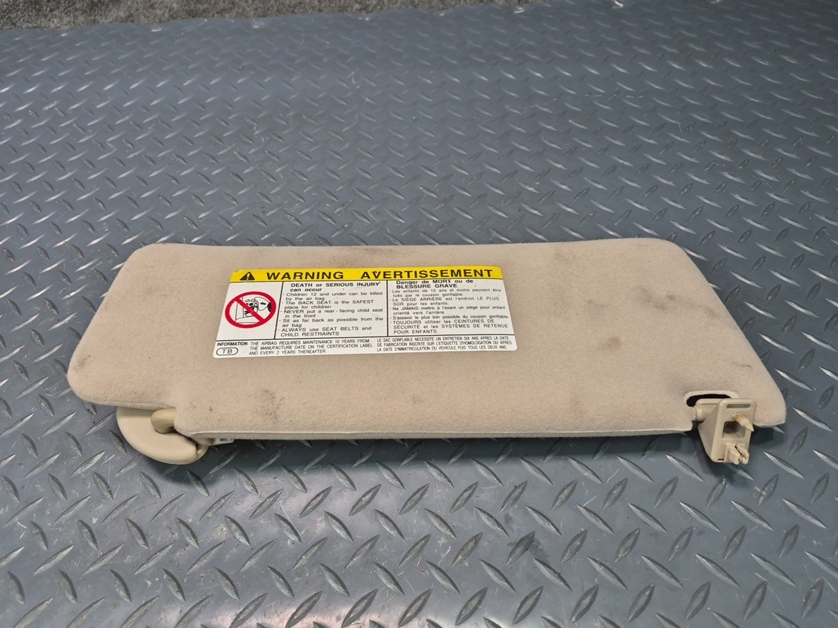 98-00 Lexus UCF20L LS400 Set of 2 Front Left & Right Sun Visor Ivory Damaged