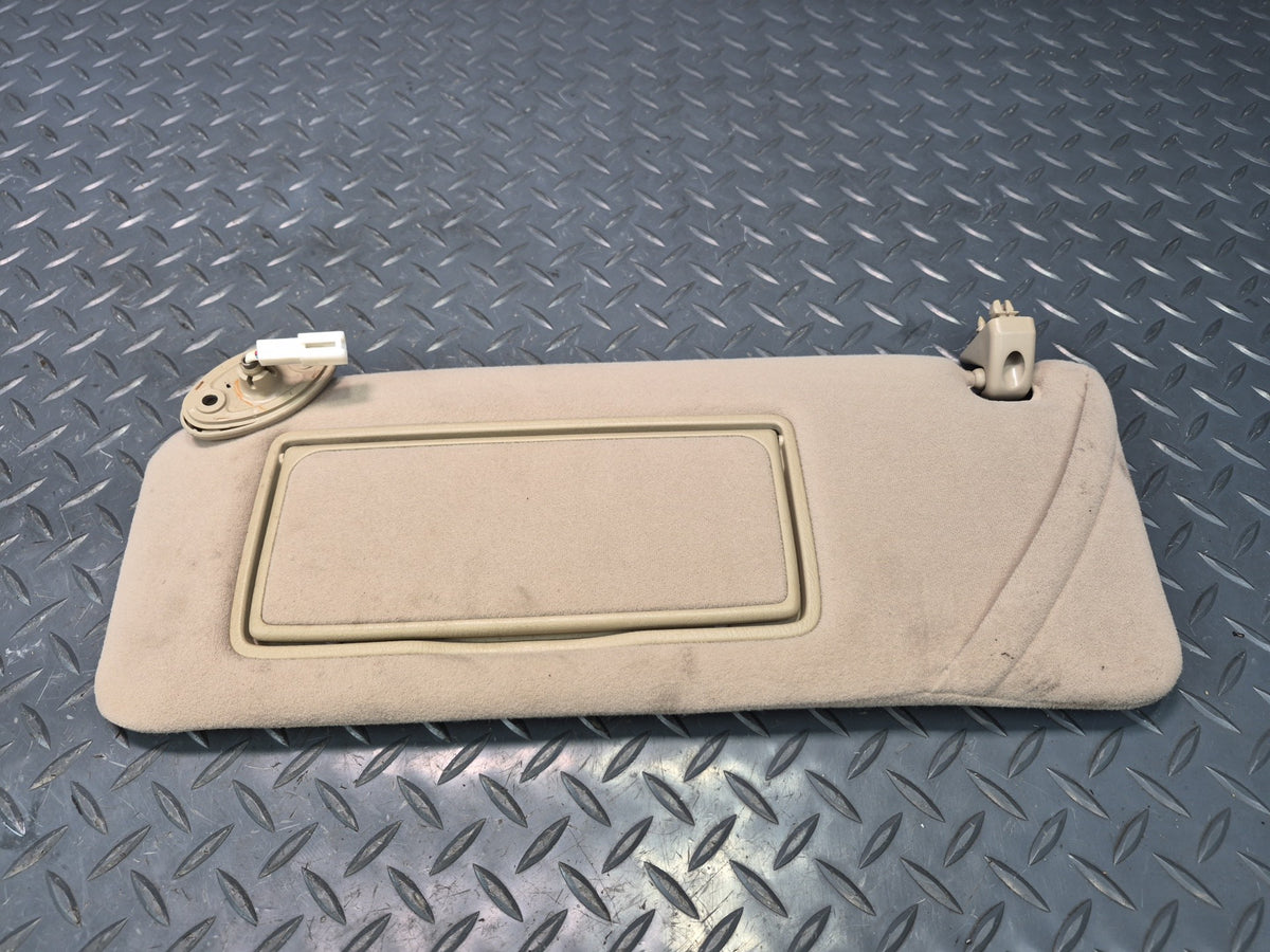 98-00 Lexus UCF20L LS400 Set of 2 Front Left & Right Sun Visor Ivory Damaged