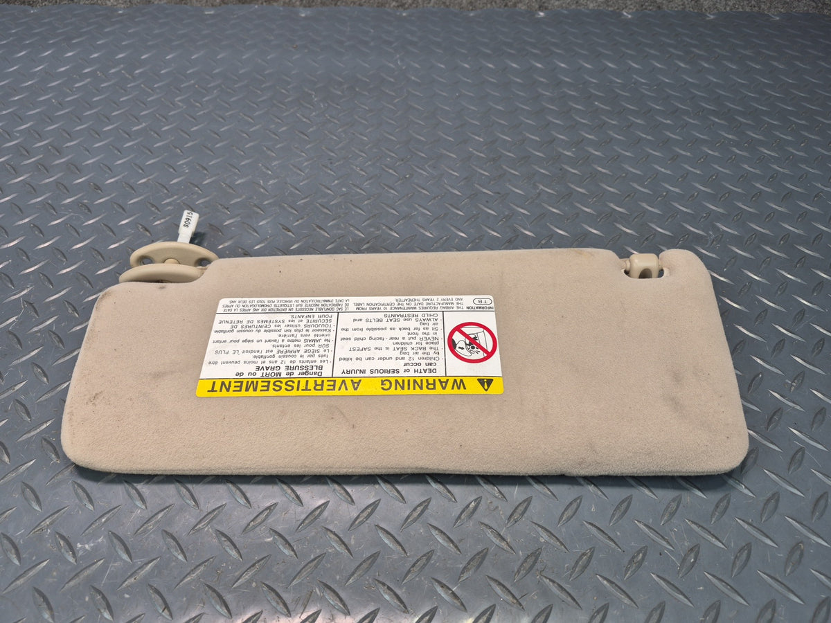 98-00 Lexus UCF20L LS400 Set of 2 Front Left & Right Sun Visor Ivory Damaged