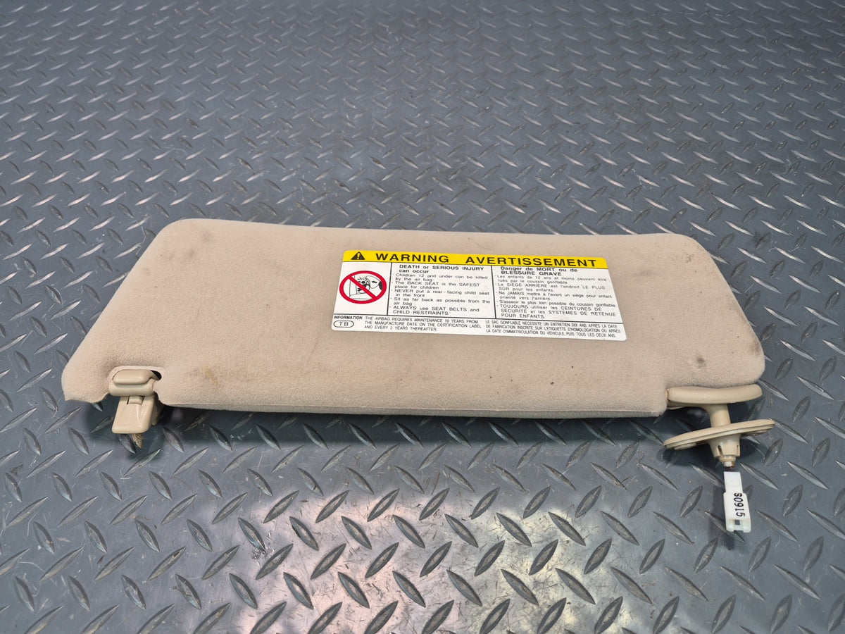 98-00 Lexus UCF20L LS400 Set of 2 Front Left & Right Sun Visor Ivory Damaged