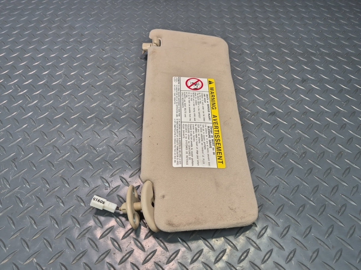 98-00 Lexus UCF20L LS400 Set of 2 Front Left & Right Sun Visor Ivory Damaged