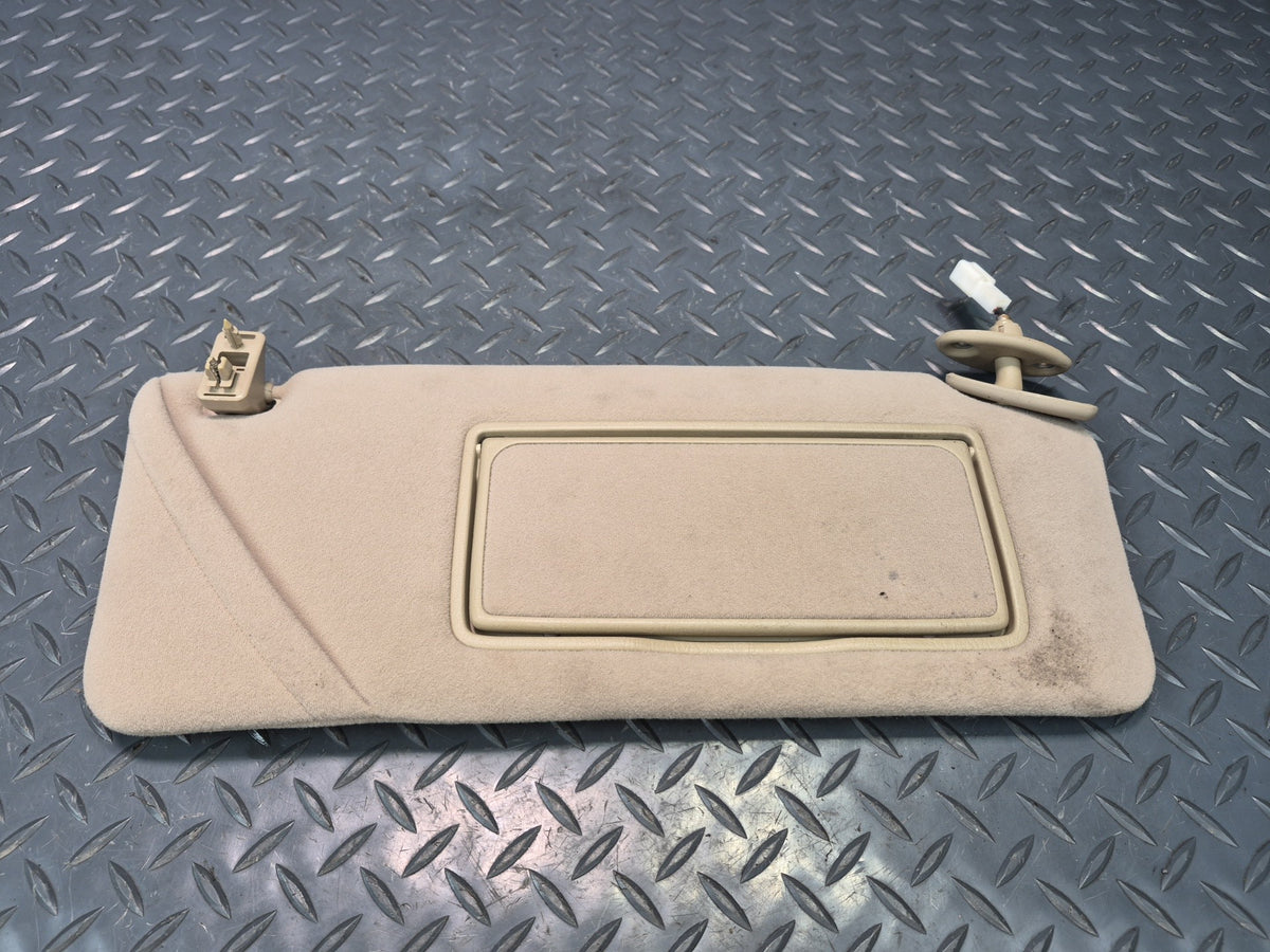 98-00 Lexus UCF20L LS400 Set of 2 Front Left & Right Sun Visor Ivory Damaged