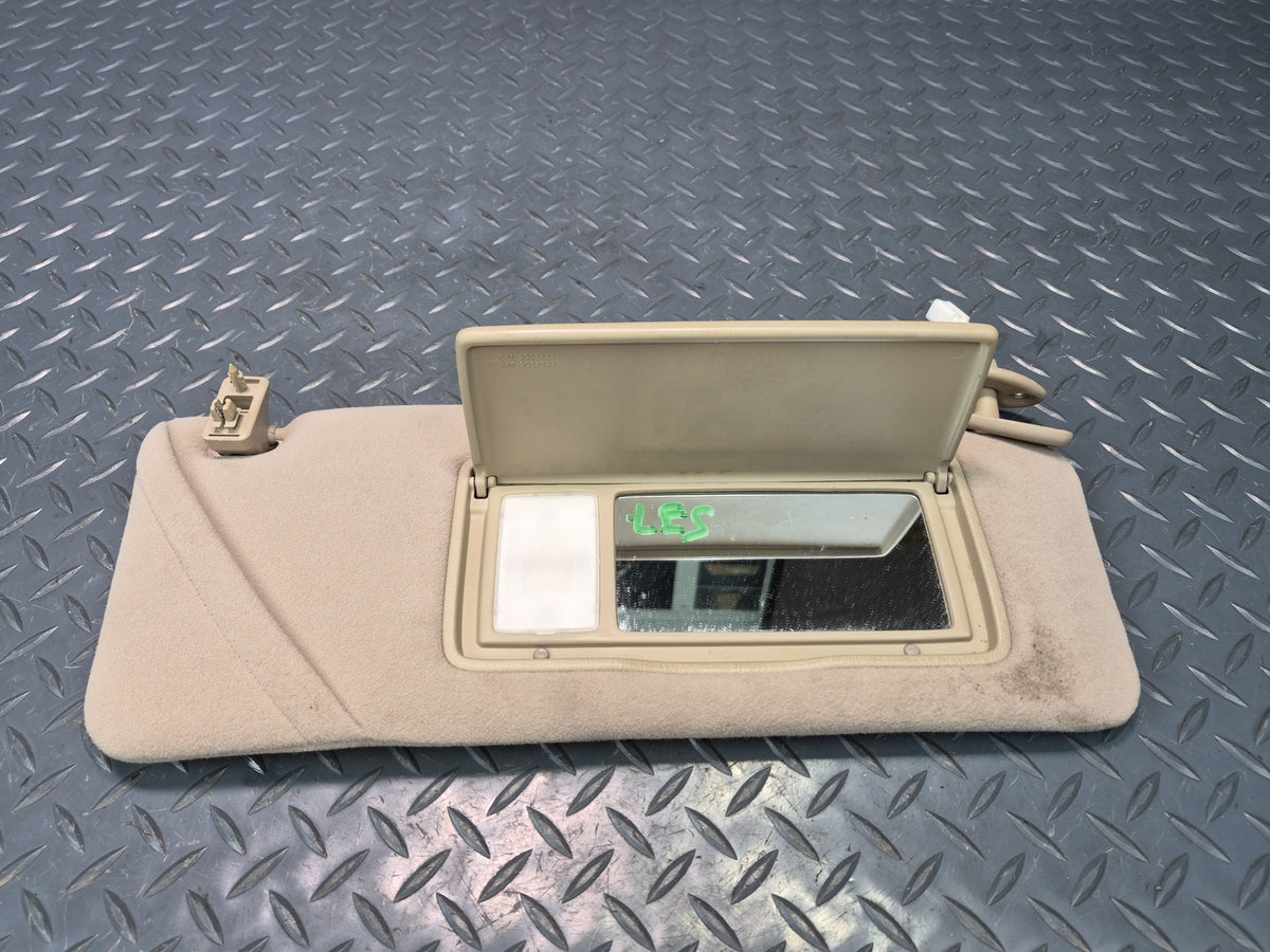 98-00 Lexus UCF20L LS400 Set of 2 Front Left & Right Sun Visor Ivory Damaged