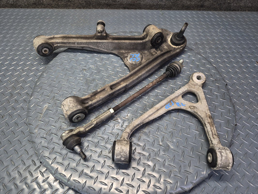 05-13 Chevrolet Corvette C6 Rear Left Upper Lower Control Arm w Tie Rod Set OEM