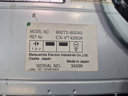 2003-2007 Lexus UZJ120L GX470 Rear Entertainment DVD Player 86272-60040